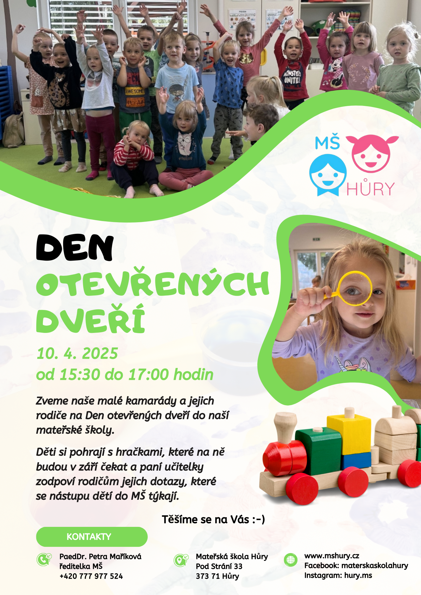 Den otevřených dveří MŠ Hůry